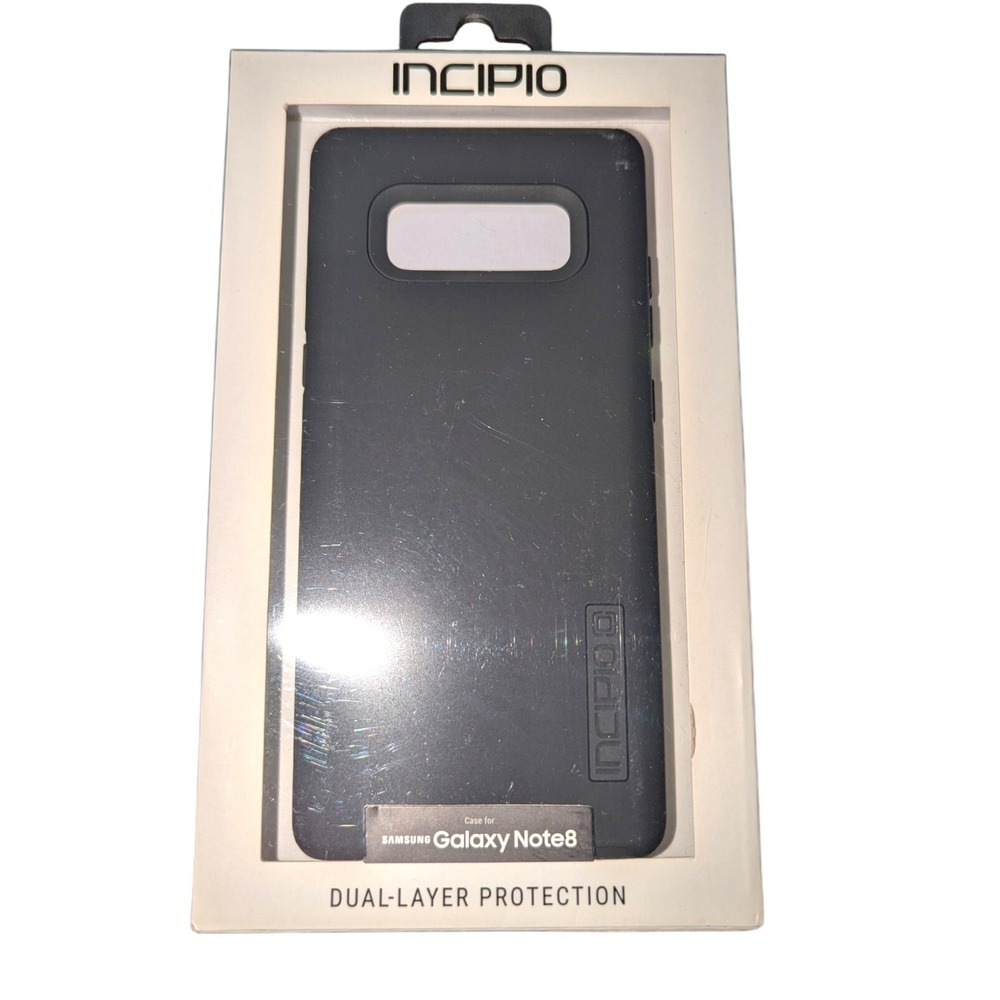 F1. Incipio DualPro Series Case for Samsung Galaxy Note 8- Black, Dual Layer Pro